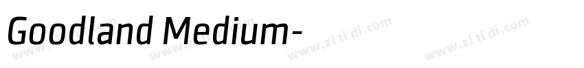 Goodland Medium字体转换